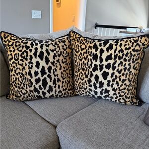 Leopard Print Accent Pillows